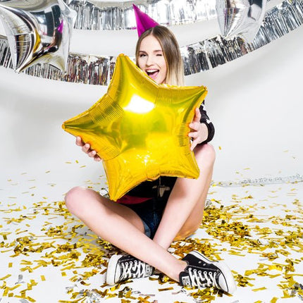 Feesthoedjes Holografisch Glitter 16cm 20st van Partydeco koop je bij Partywinkel