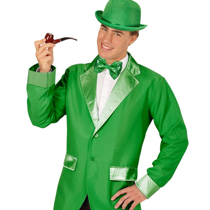 Grön rosett paljetter med ljus