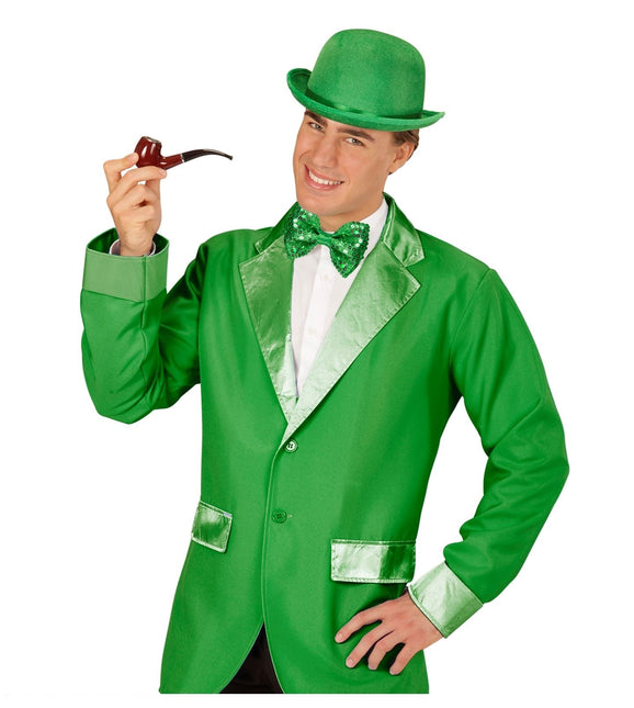 Grön rosett paljetter med ljus