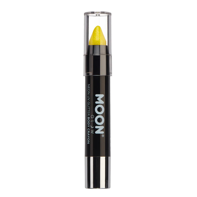Moon Glow Neon UV Glitter Body Crayons Gul 3,2g