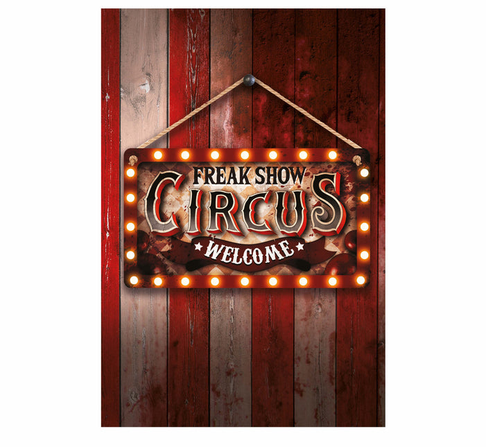 Halloween dörrskylt Freak Show 35cm