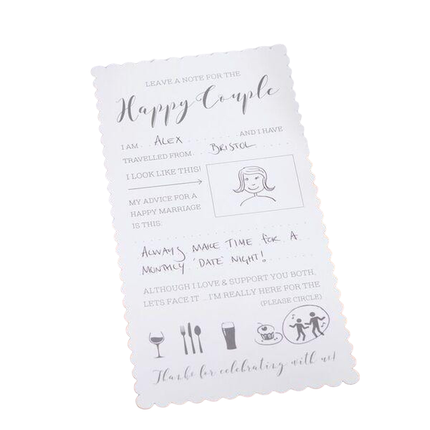 Bröllopskort Råd 22cm