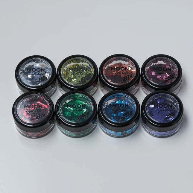 Moon Glitter Classic Chunky Glitter Röd 3g