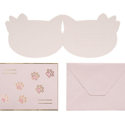 Katt Inbjudningar 13cm 6st