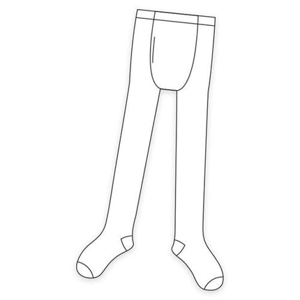 Herrstrumpbyxor i bomull med gylf Vit