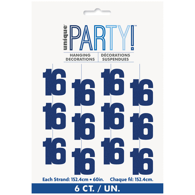 16 år Hängande dekoration Blå 1,52 m