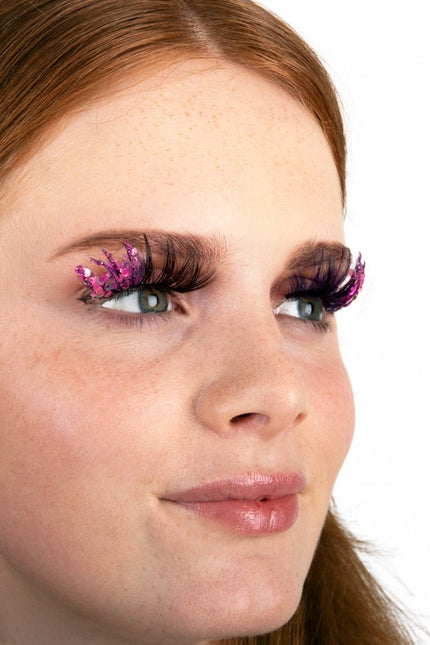 PXP Fake Lashes Glitter UV Rosa Barranquilla