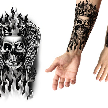 Fake Tattoo Dödskalle 30cm