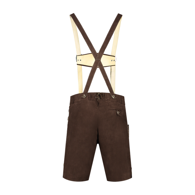 Mörkbruna läderbyxor för män