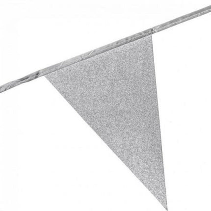 Silverglittergirlanger 6m