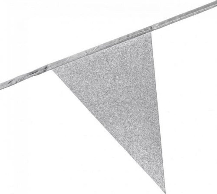 Silverglittergirlanger 6m