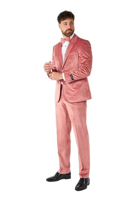 Ljusrosa sammet smoking herr <tc>OppoSuits</tc>