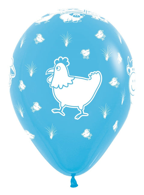 Ballonger Bondgårdsdjur Mix 30cm 25st