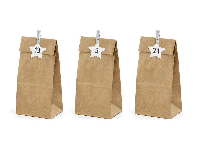 Bruna partypåsar papper 24st