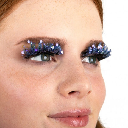 PXP Fake Lashes Glitter UV Blå Calypso