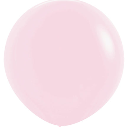 Ballonger Pastell Matt Rosa 91cm 10st