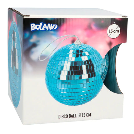 Blå Discoboll 15cm