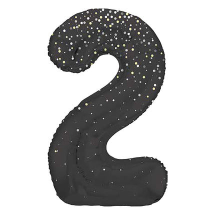 2-årsfigur Ballong Svarta prickar 86cm