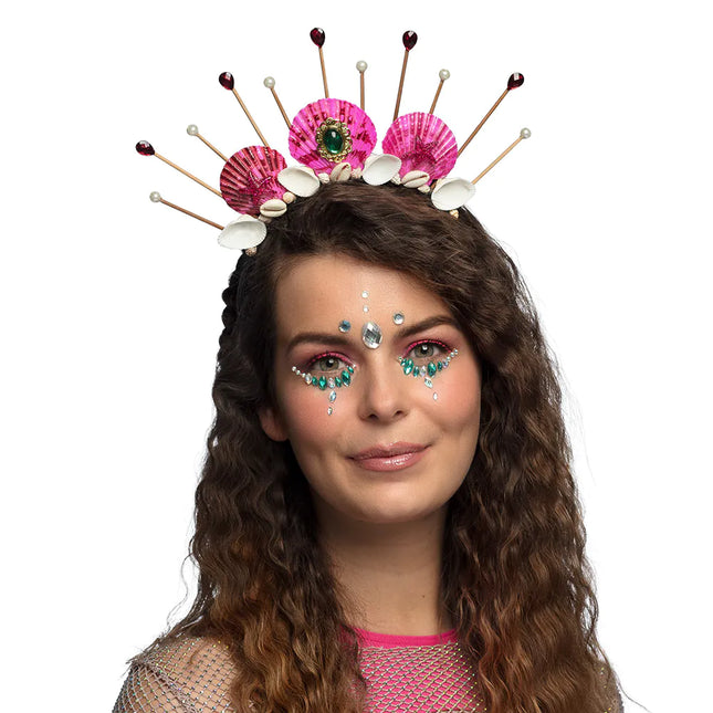 Sjöjungfru hårband snäckor