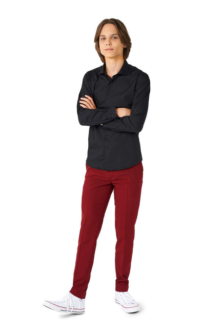 Svart skjorta pojke tonåring <tc>OppoSuits</tc>