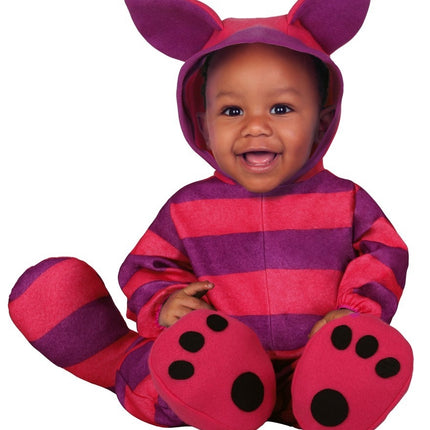 Lila kattdräkt baby