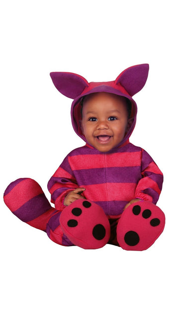 Lila kattdräkt baby