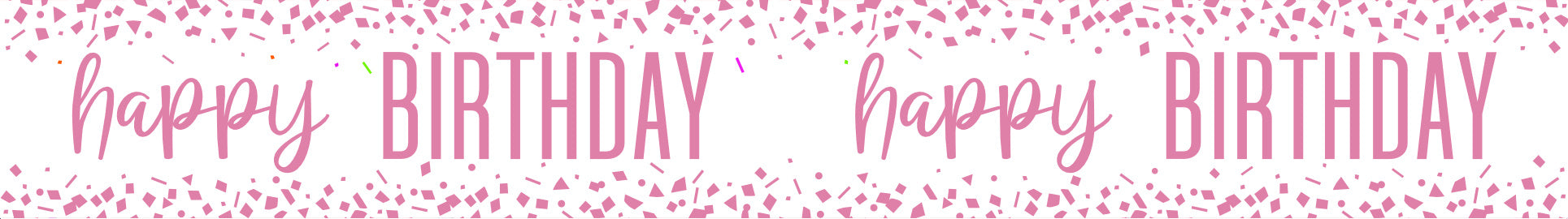 Happy Birthday-banner 2,74 m