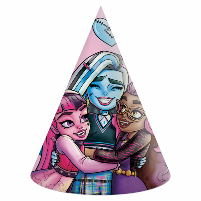 Monster High Partyhattar 6st