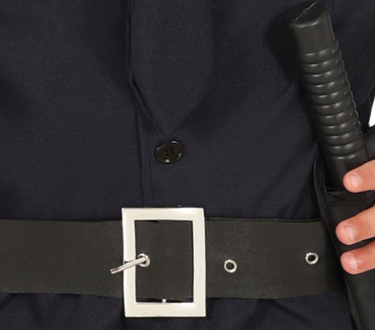 Polis Dräkt Svart Pojke