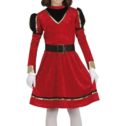 Pietenpak Klänning Barn Röd/Guld