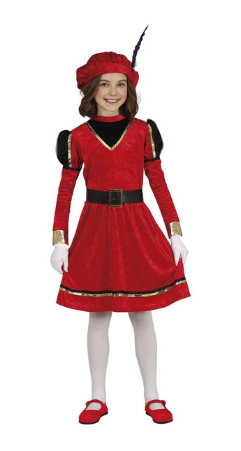 Pietenpak Klänning Barn Röd/Guld