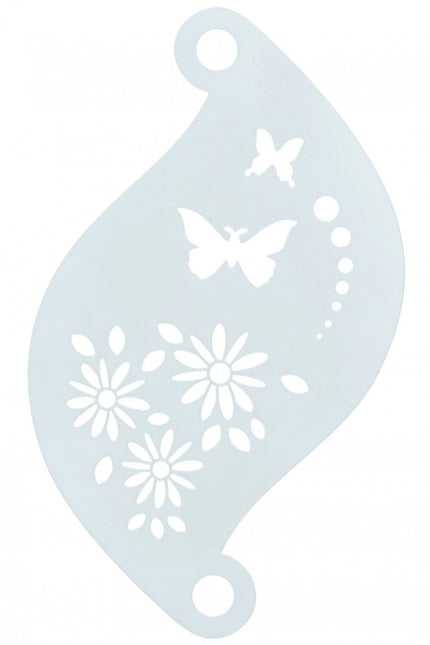 Sminkmall för fjäril med blommor