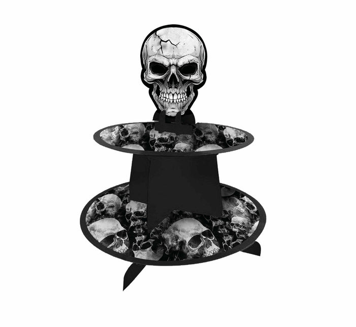 Halloween bordsdekoration skelett 36cm