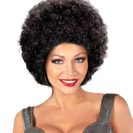Svart Afro Unisex Peruk