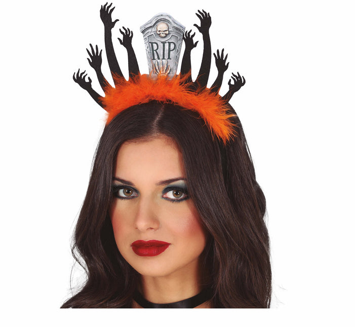 Halloween hårband Tombstone och zombies