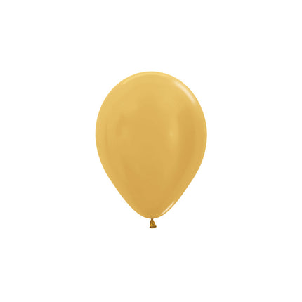 Ballonger Metallic Guld 12cm 50st