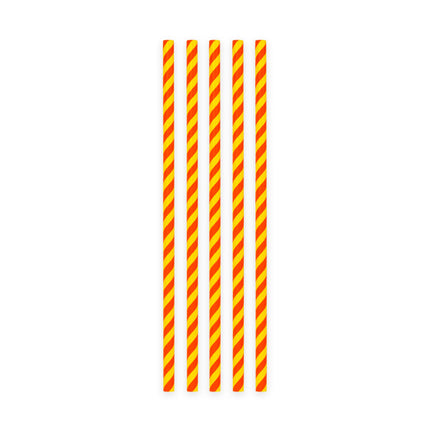 Gula Röda Sugrör Kartong 20st