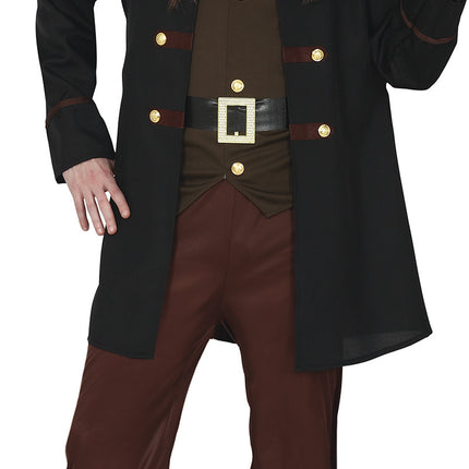 Piratdräkt Brun Herr