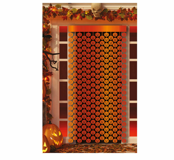 Halloween Dörrgardin Pumpor 2m