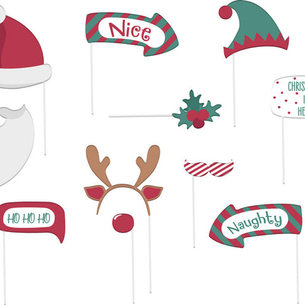 Julfotobooth rekvisita 12st