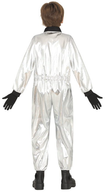 Astronautdräkt Silverpojke