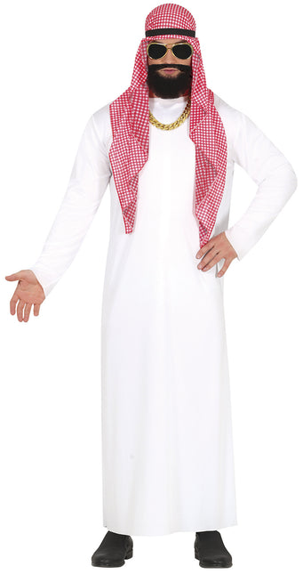 Sheikh Kostym Vita Män