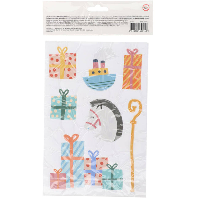 Fönsterdekaler Välkommen Sint & Pieten