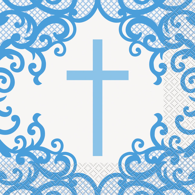 Servetter för nattvard Blå 16st