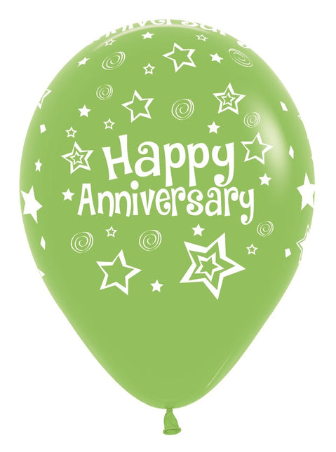 Ballonger Happy Anniversary Mix 30cm 25st