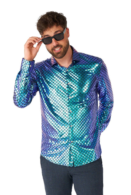 Sjöjungfru Disco Skjorta Herr <tc>OppoSuits</tc>