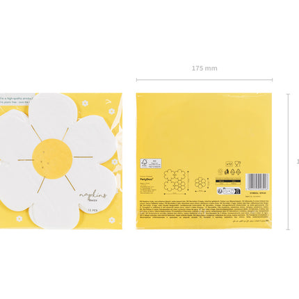 Blommor Servetter 16,5cm 12st