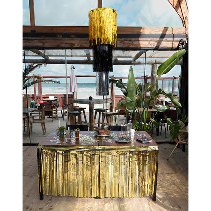 Gyllene bordsskörten Matallic 3m