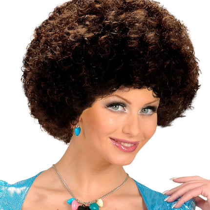 Brun Afro Unisex Peruk