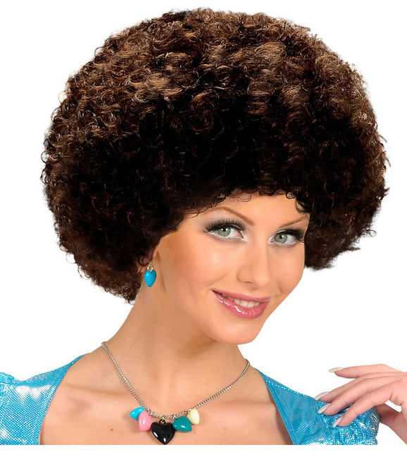 Brun Afro Unisex Peruk